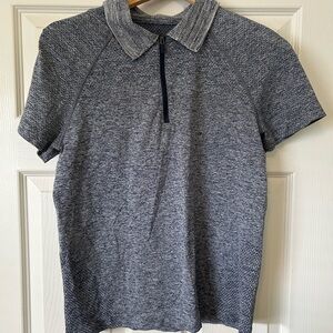 lululemon athletica Heathered Blue Short Sleeve Tee